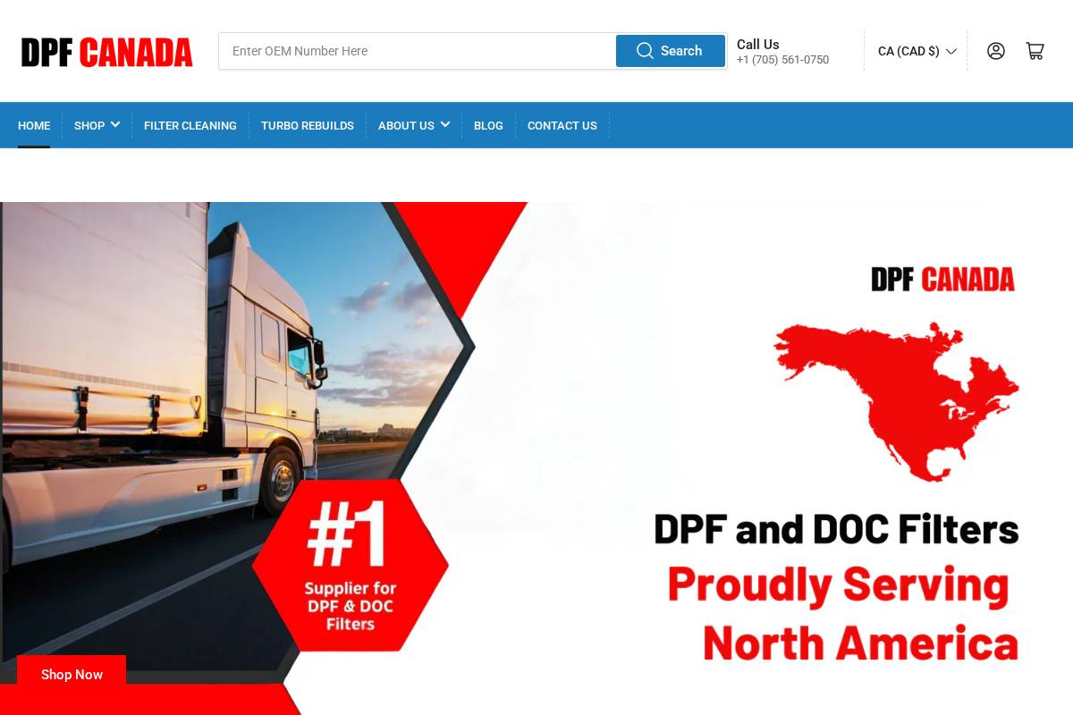 #1 Supplier for DPF and DOC Filters - DPF Canada #1 Supplier for DPF and DOC Filters - DPF Canada American ExpressApple PayDiners ClubDiscoverGoogle PayMastercardShop PayVisa homepage screenshot