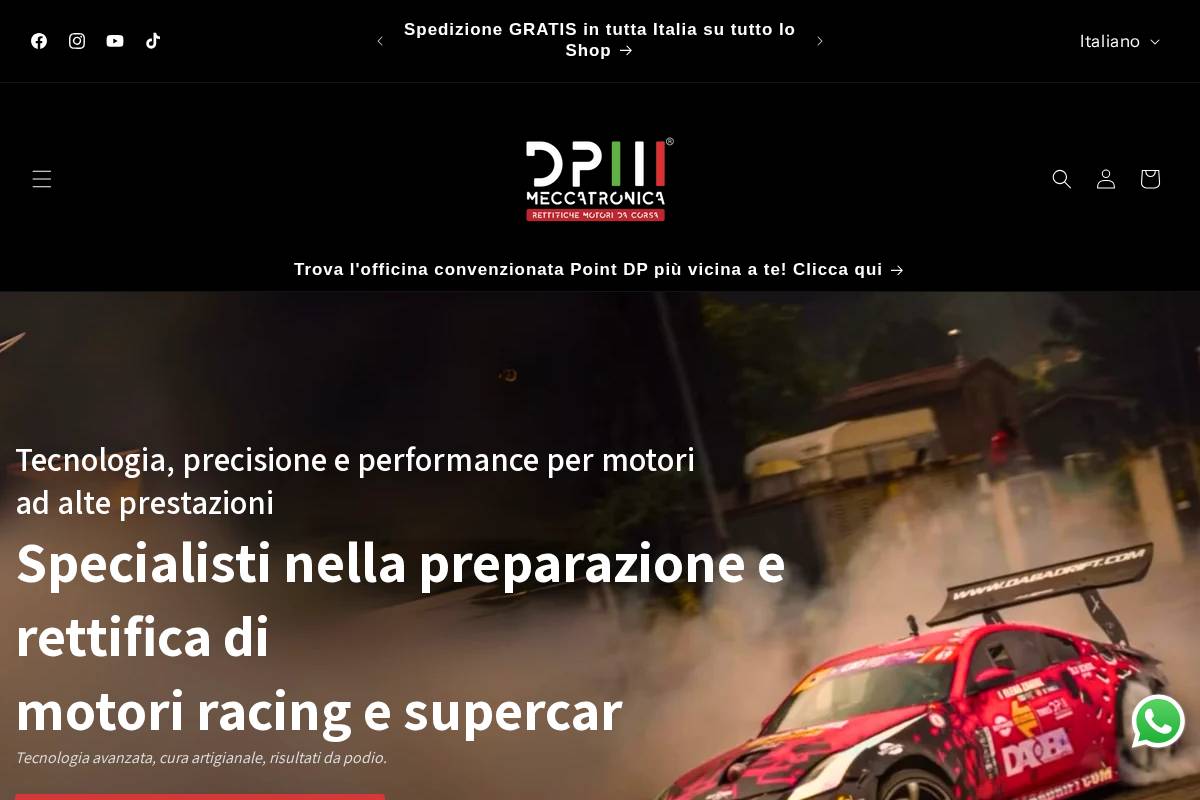 Dpmeccatronica homepage screenshot