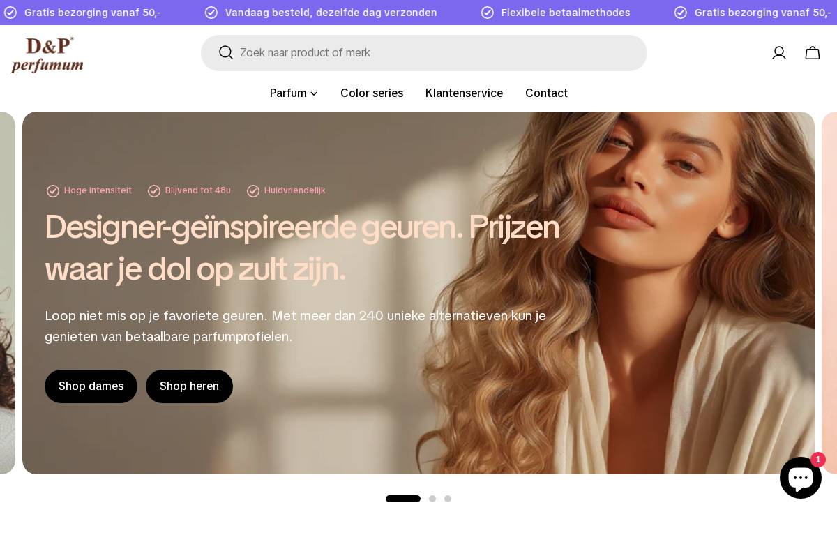 dpparfum.shop homepage screenshot