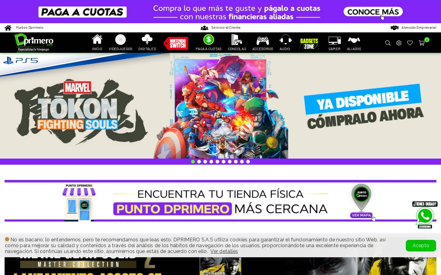 dprimero.com homepage screenshot