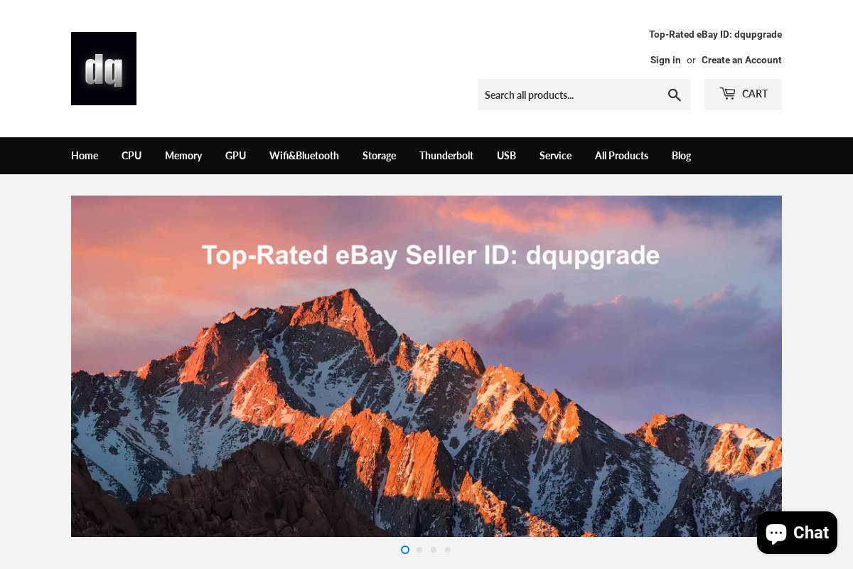 dqupgrade.com homepage screenshot
