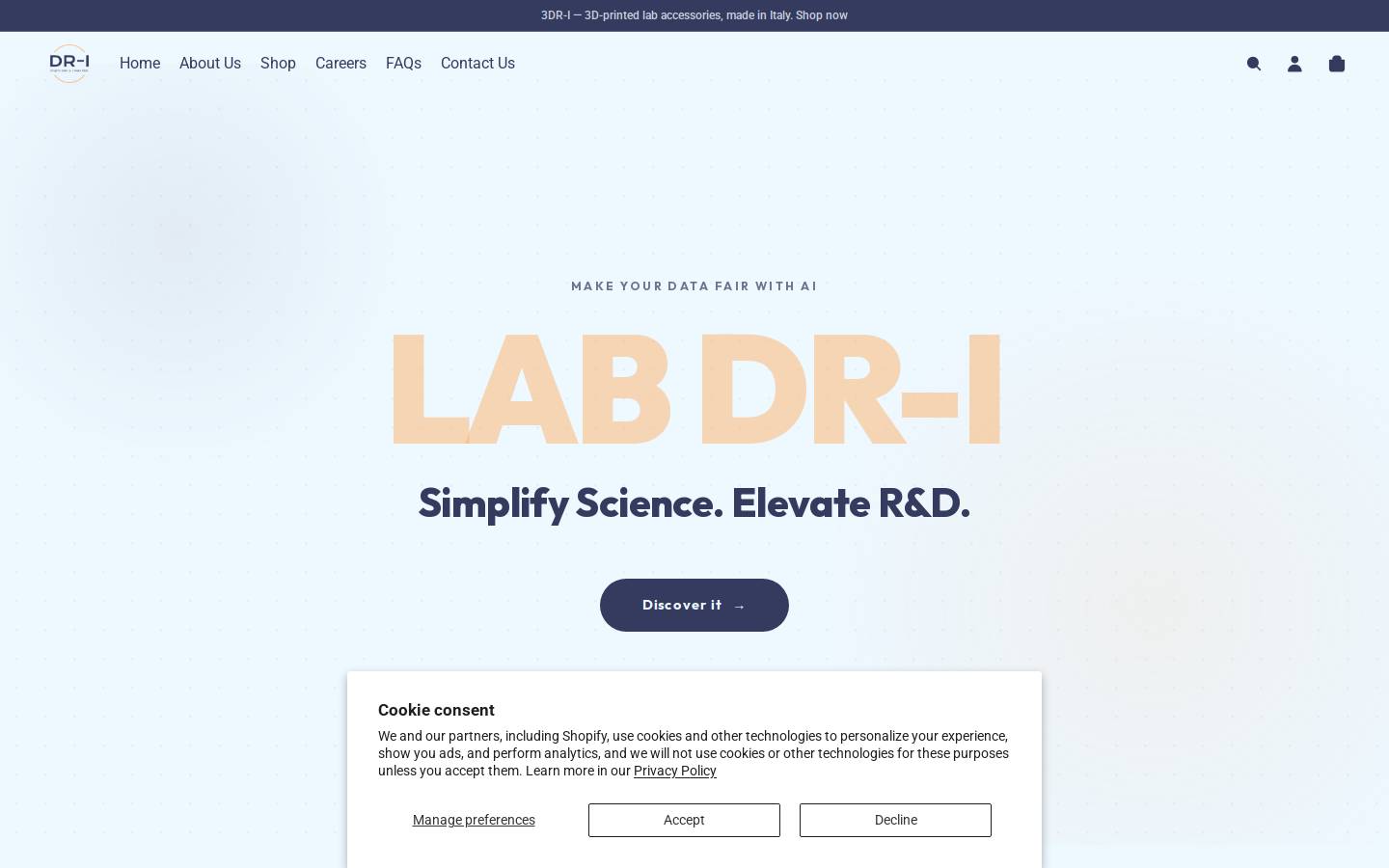 dr-i.tech homepage screenshot