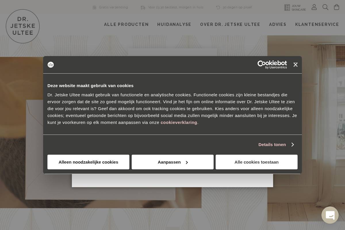 Dr Jetskeultee Skincare homepage screenshot