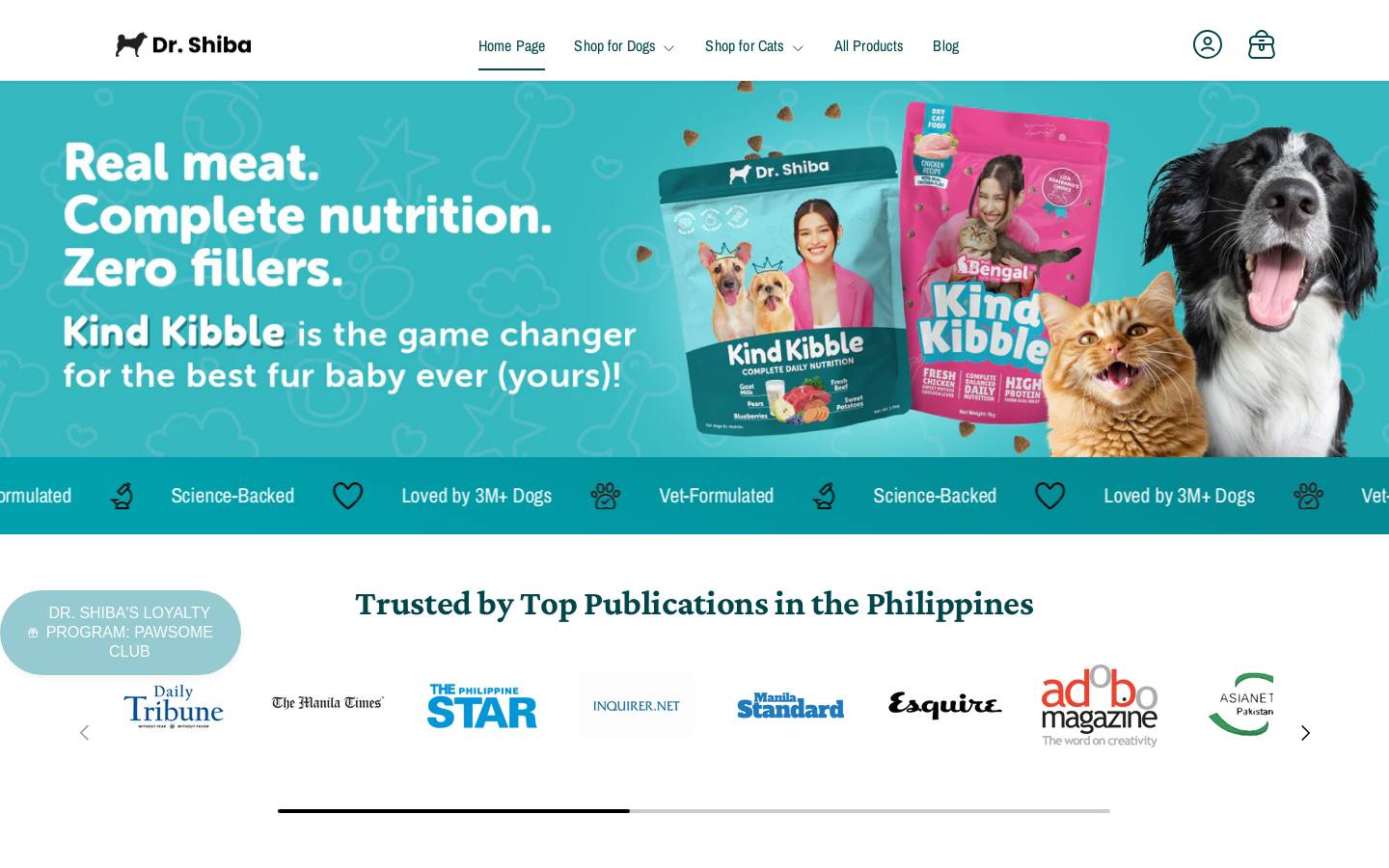 dr-shiba.com homepage screenshot