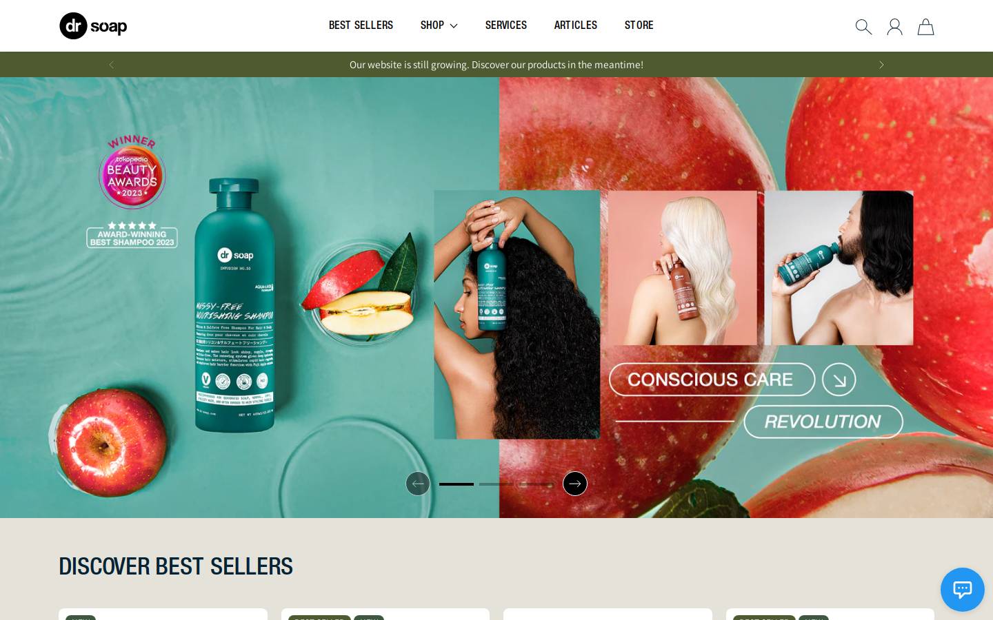 dr-soap.com homepage screenshot