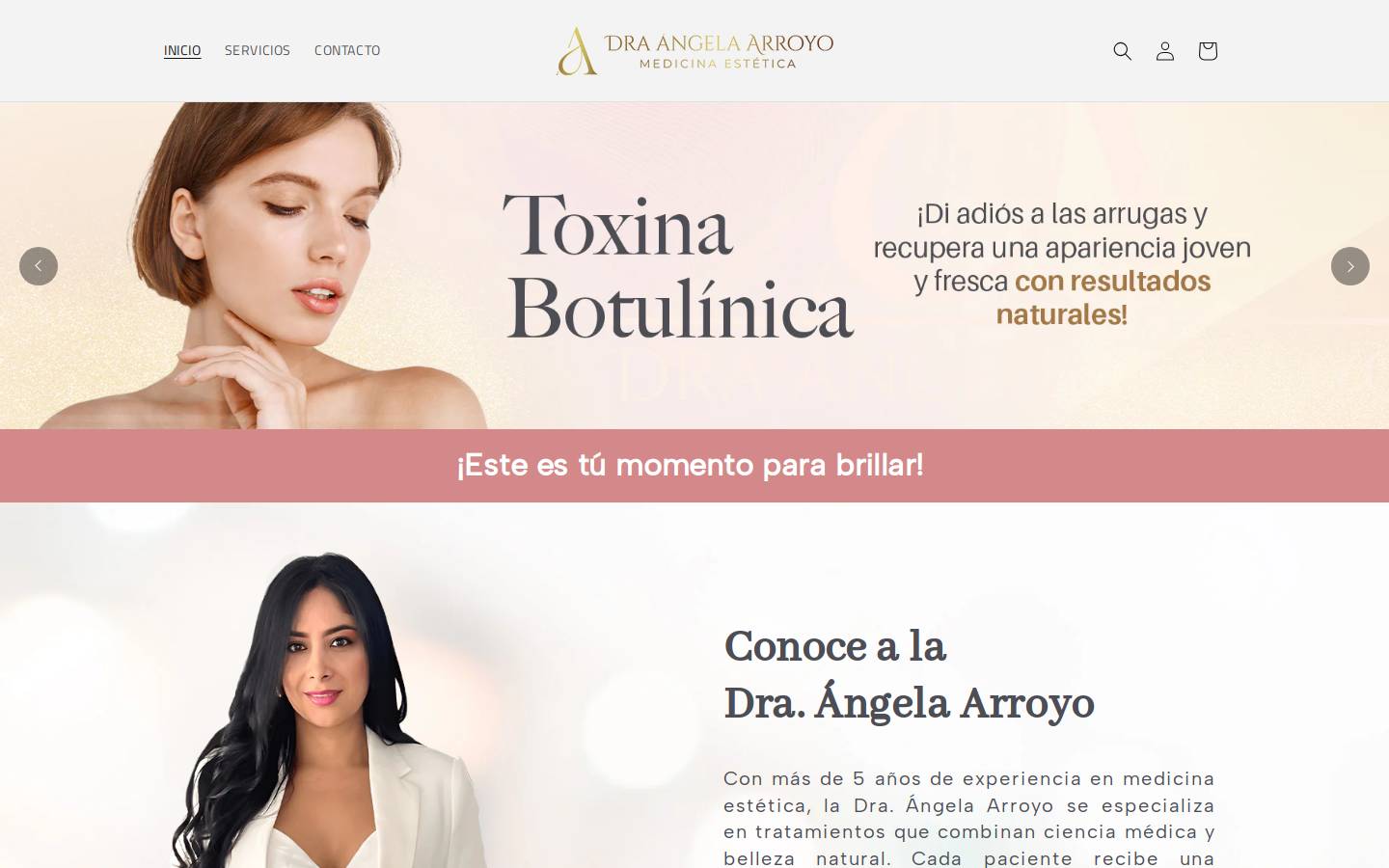 draangelaarroyo.com homepage screenshot