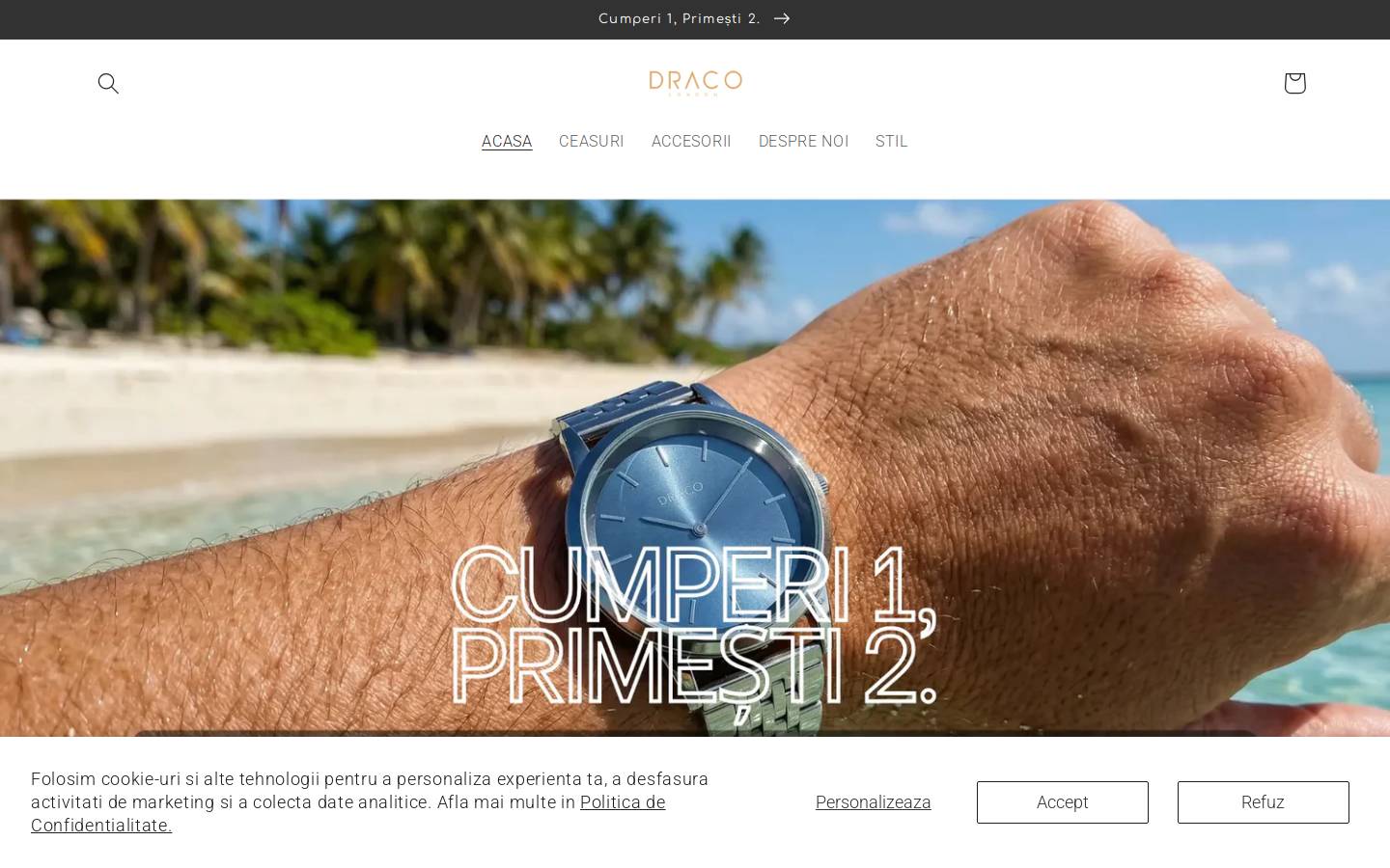 DRACO London homepage screenshot