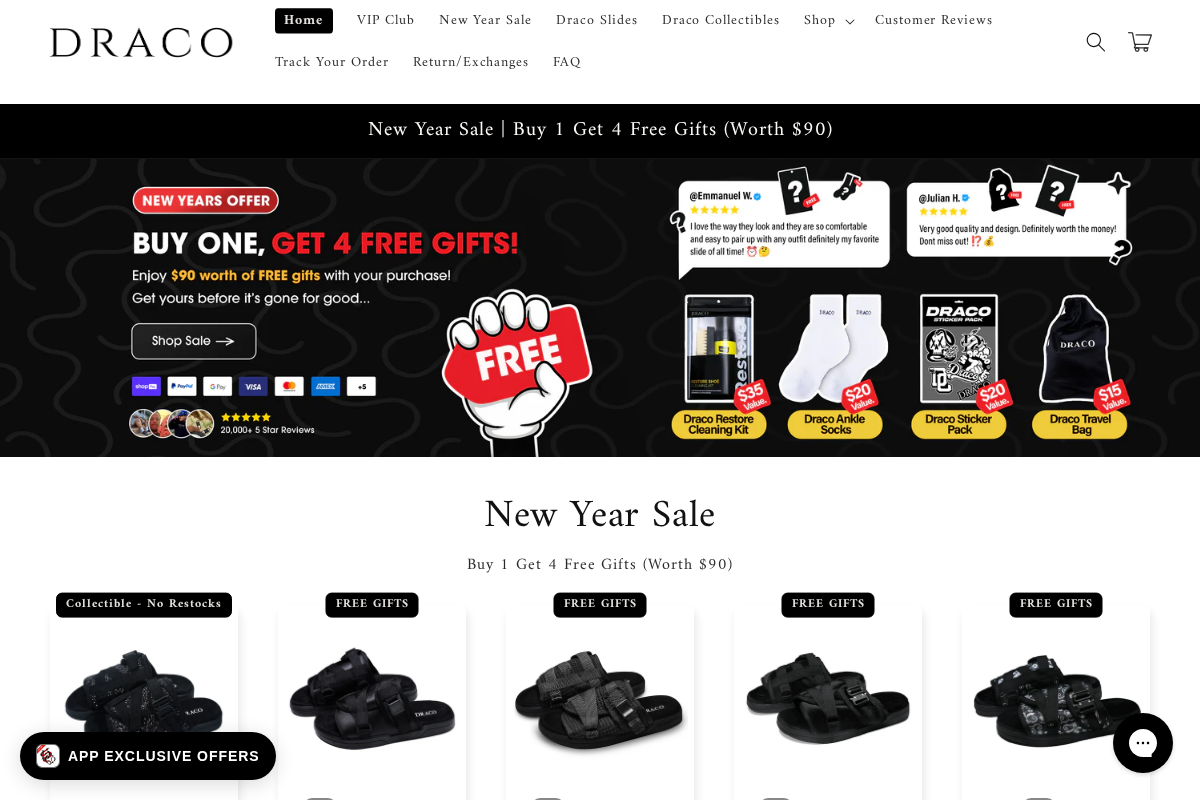 Dracoslides homepage screenshot