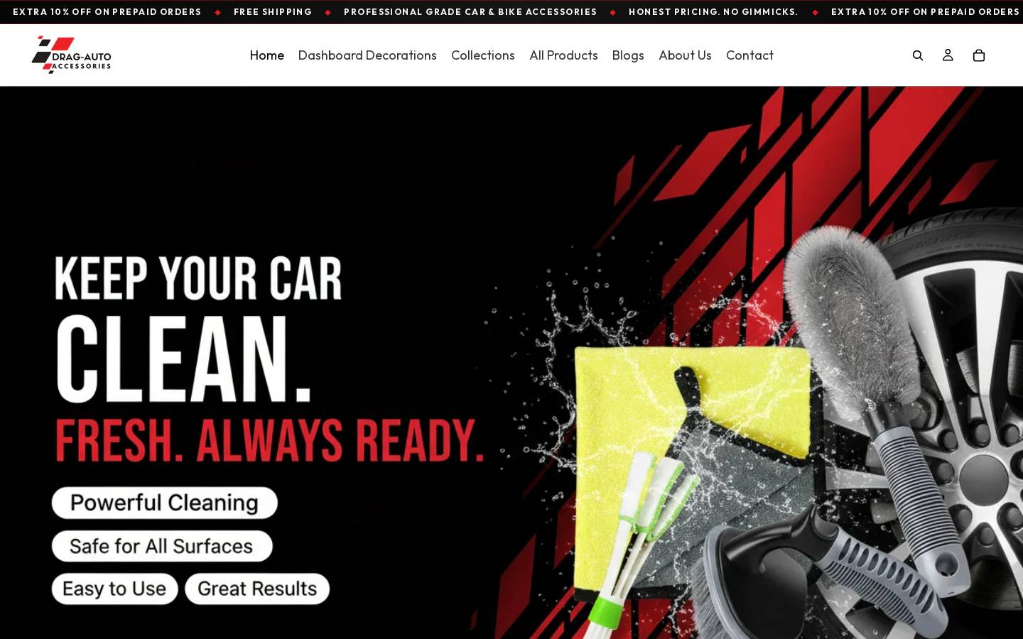 dragauto.store homepage screenshot