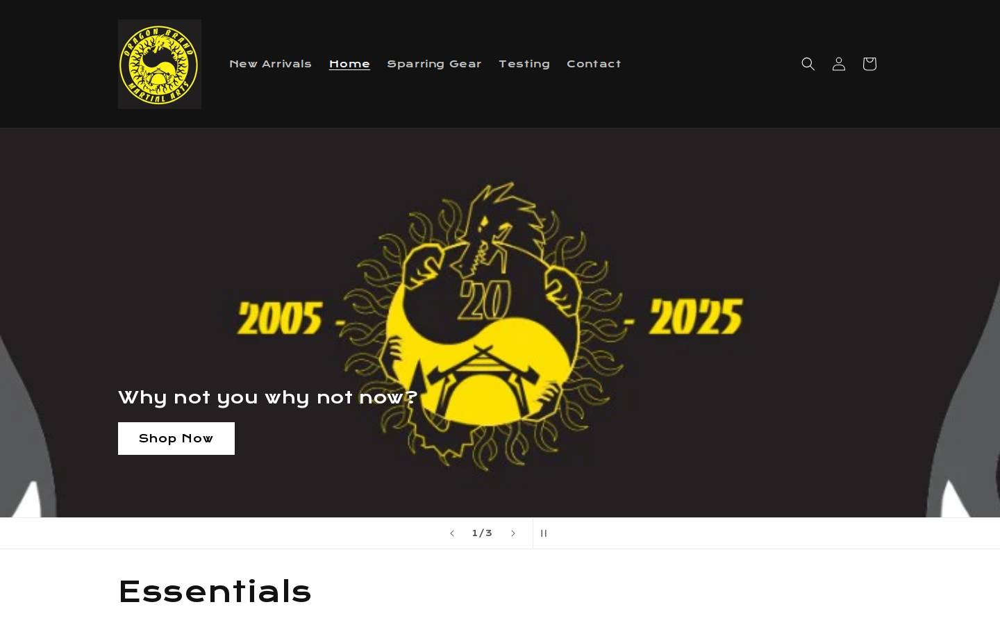 dragonbrandshop.com homepage screenshot