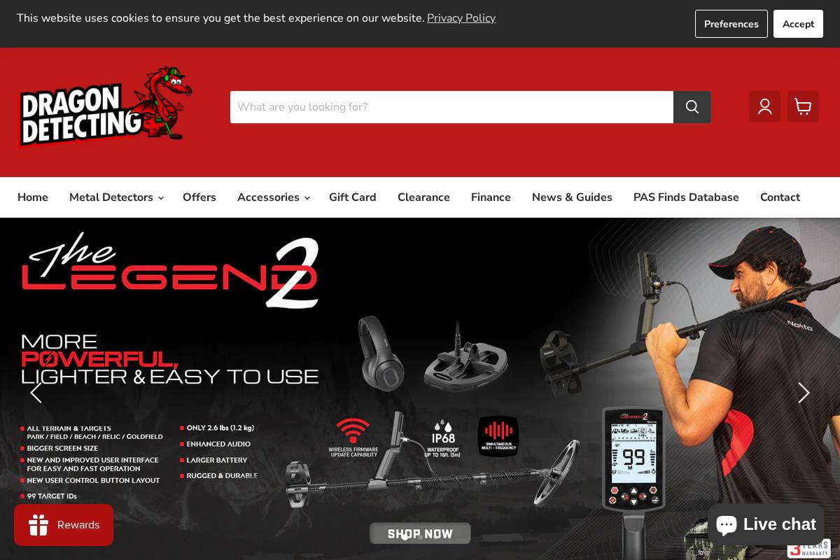 Dragon Detecting homepage screenshot