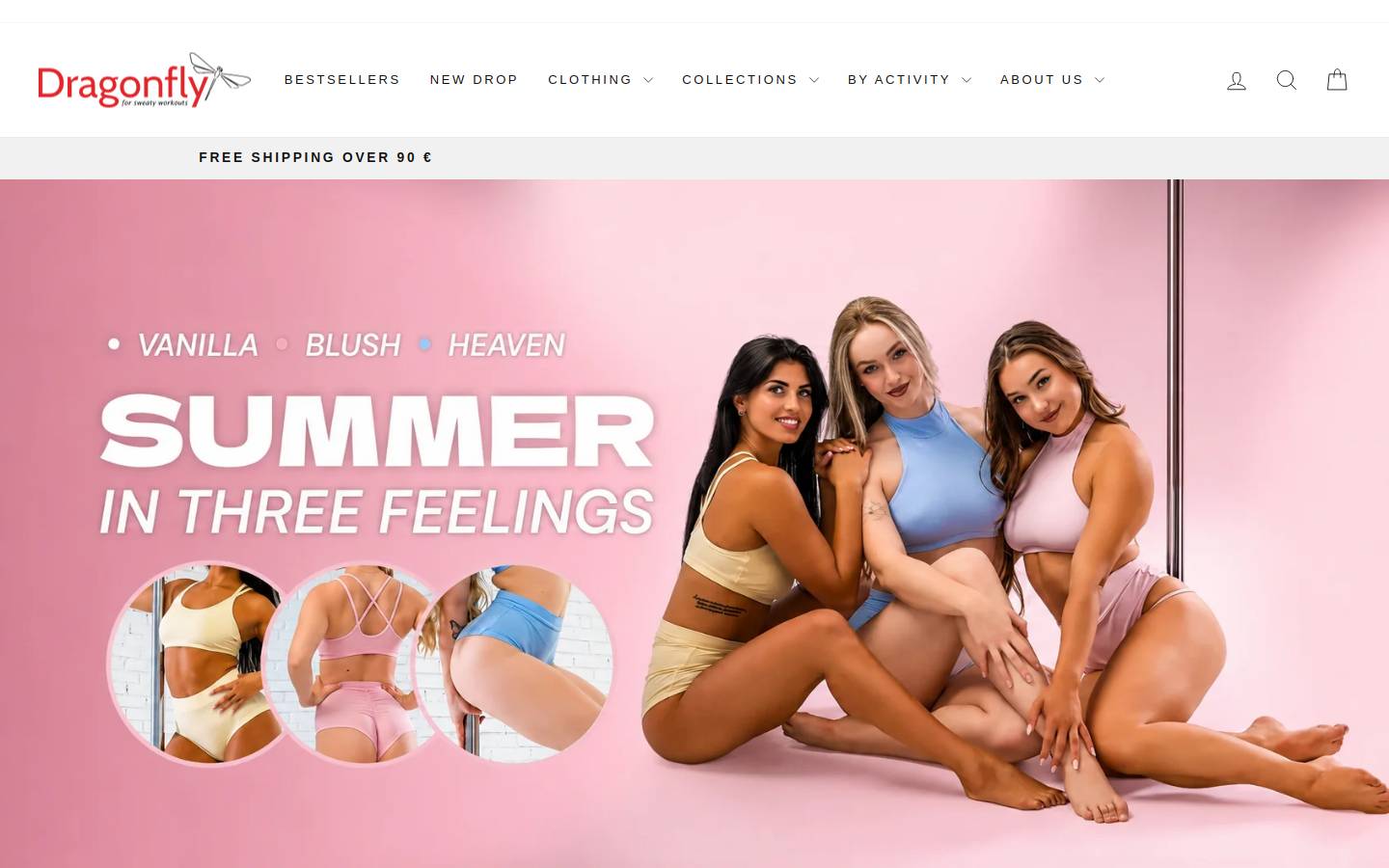 Dragonfly brand homepage screenshot