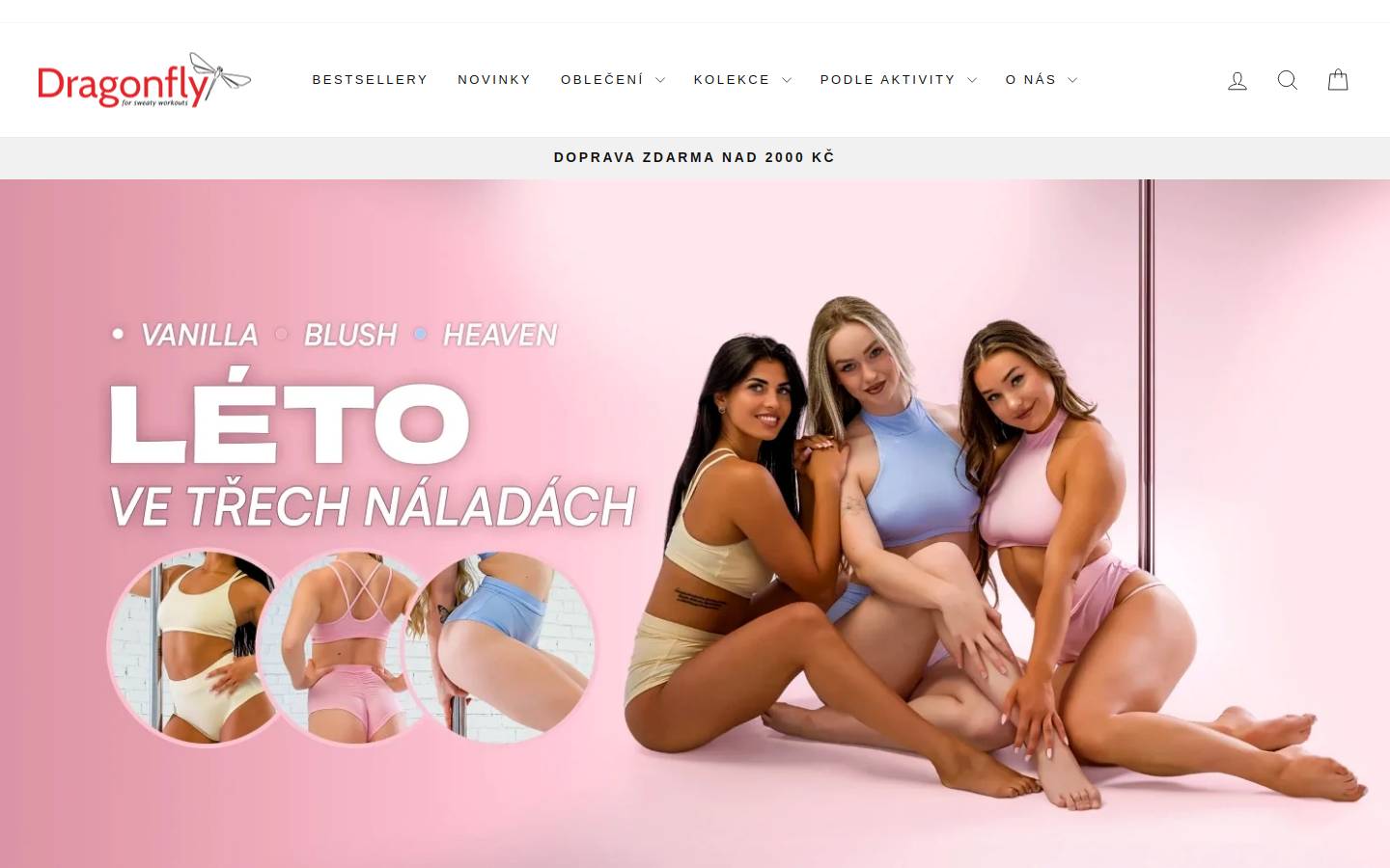 Dragonfly brand homepage screenshot