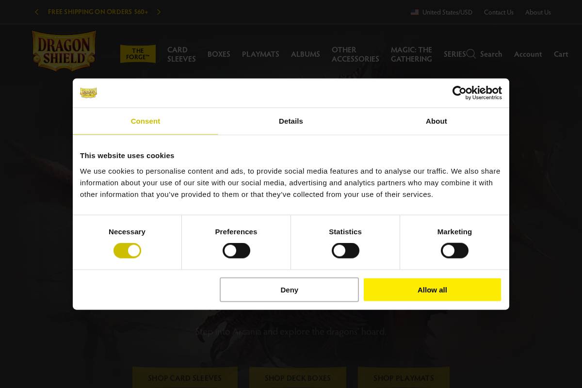 Arcane Tinmen homepage screenshot