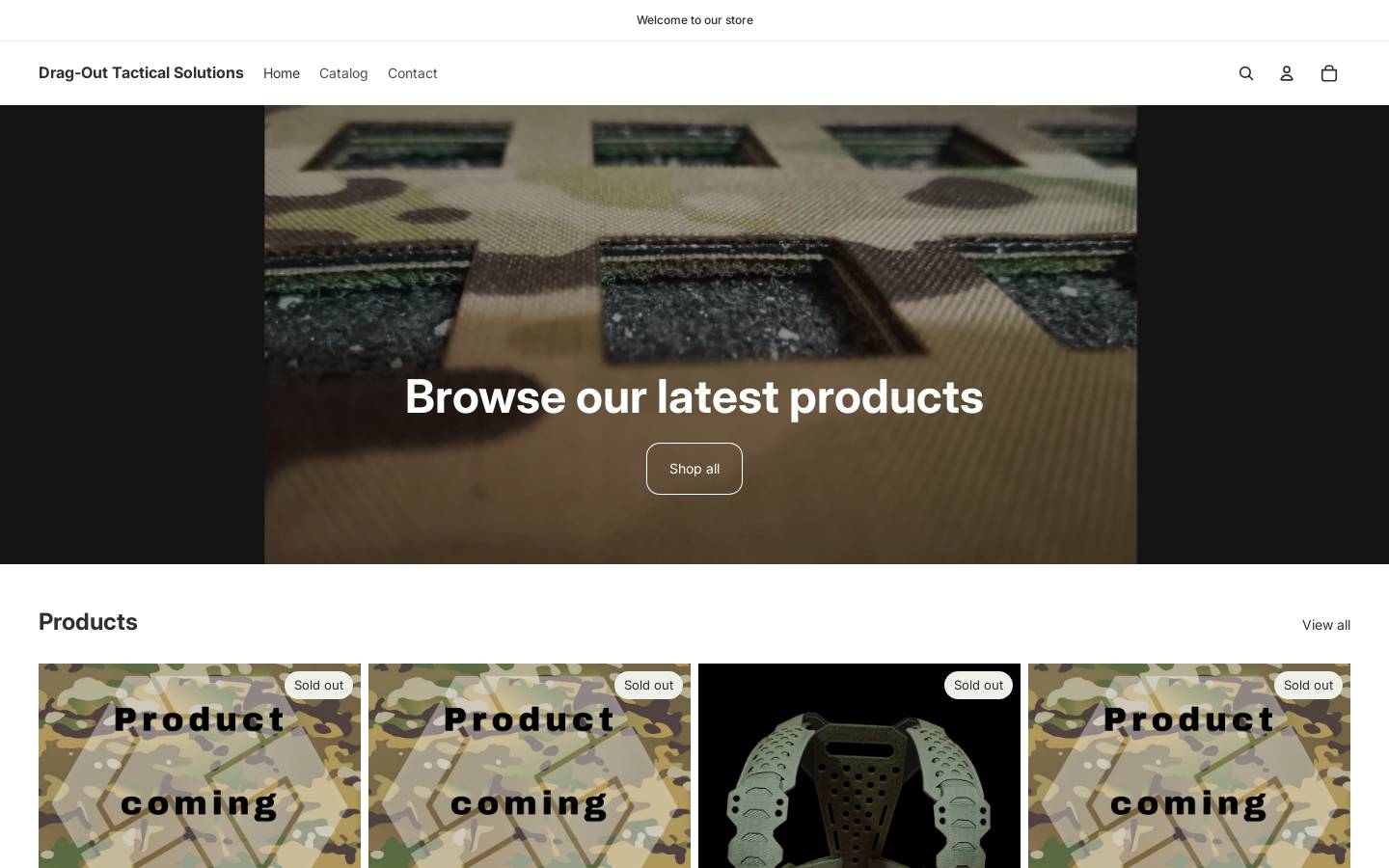 dragoutusa.store homepage screenshot