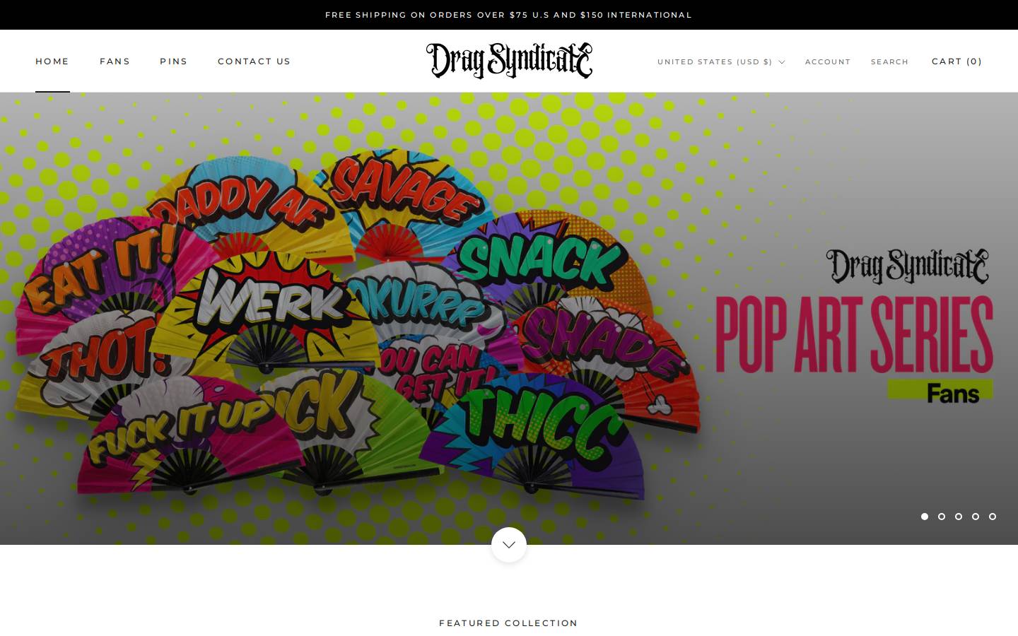 dragsyndicate.com homepage screenshot