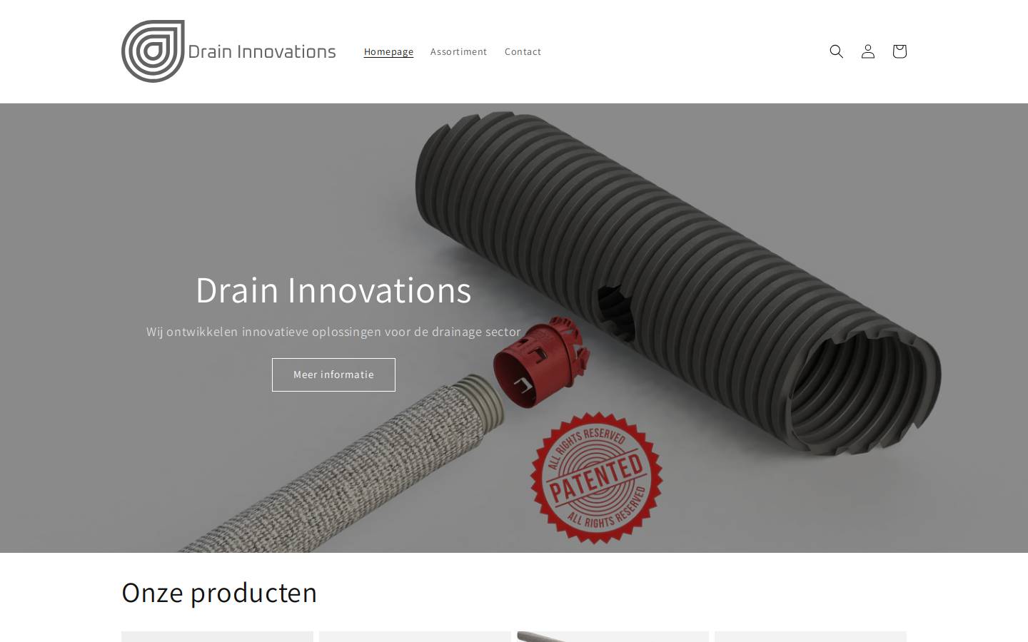 draininnovations.nl homepage screenshot