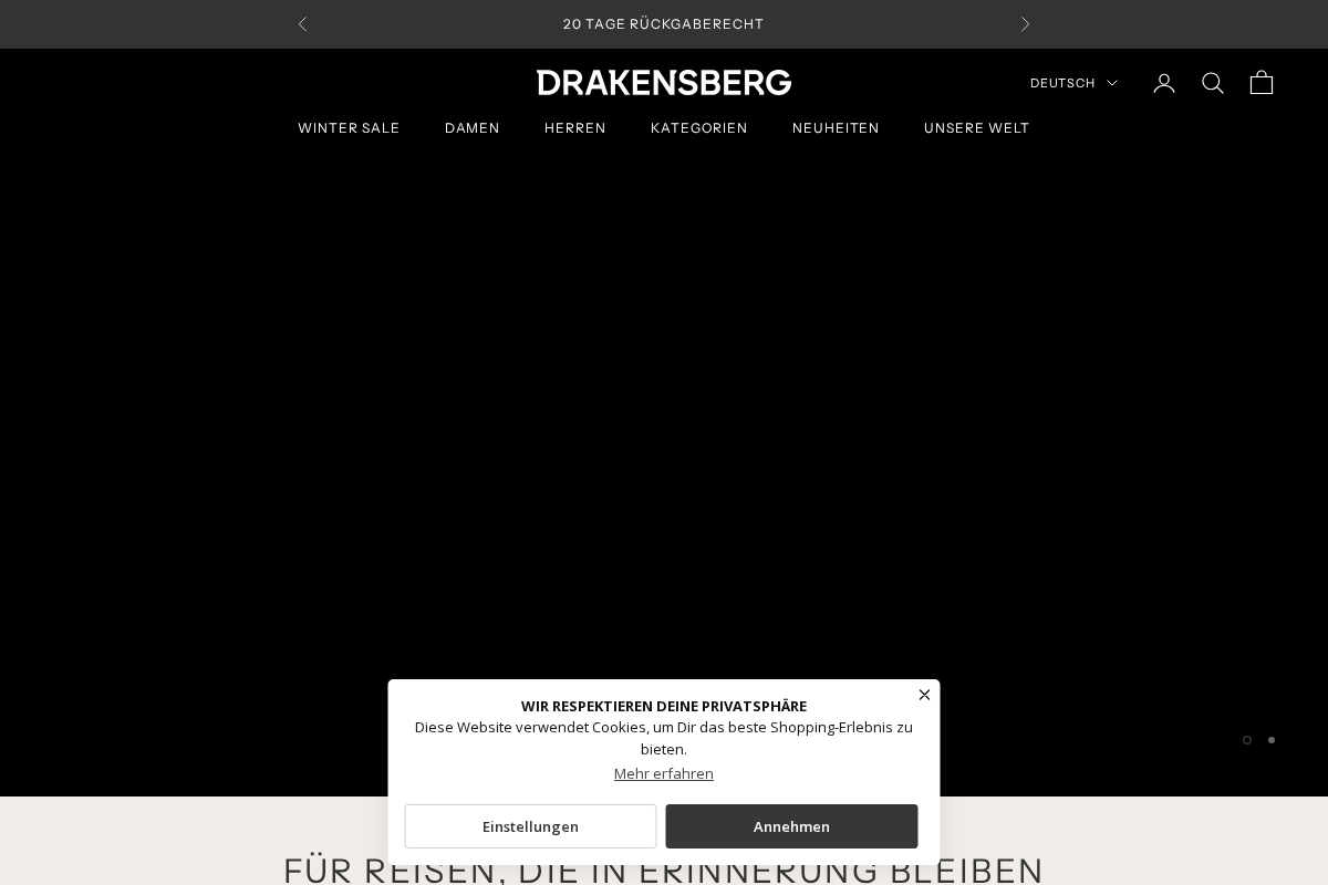 eQuatorial GmbH / DRAKENSBERG homepage screenshot