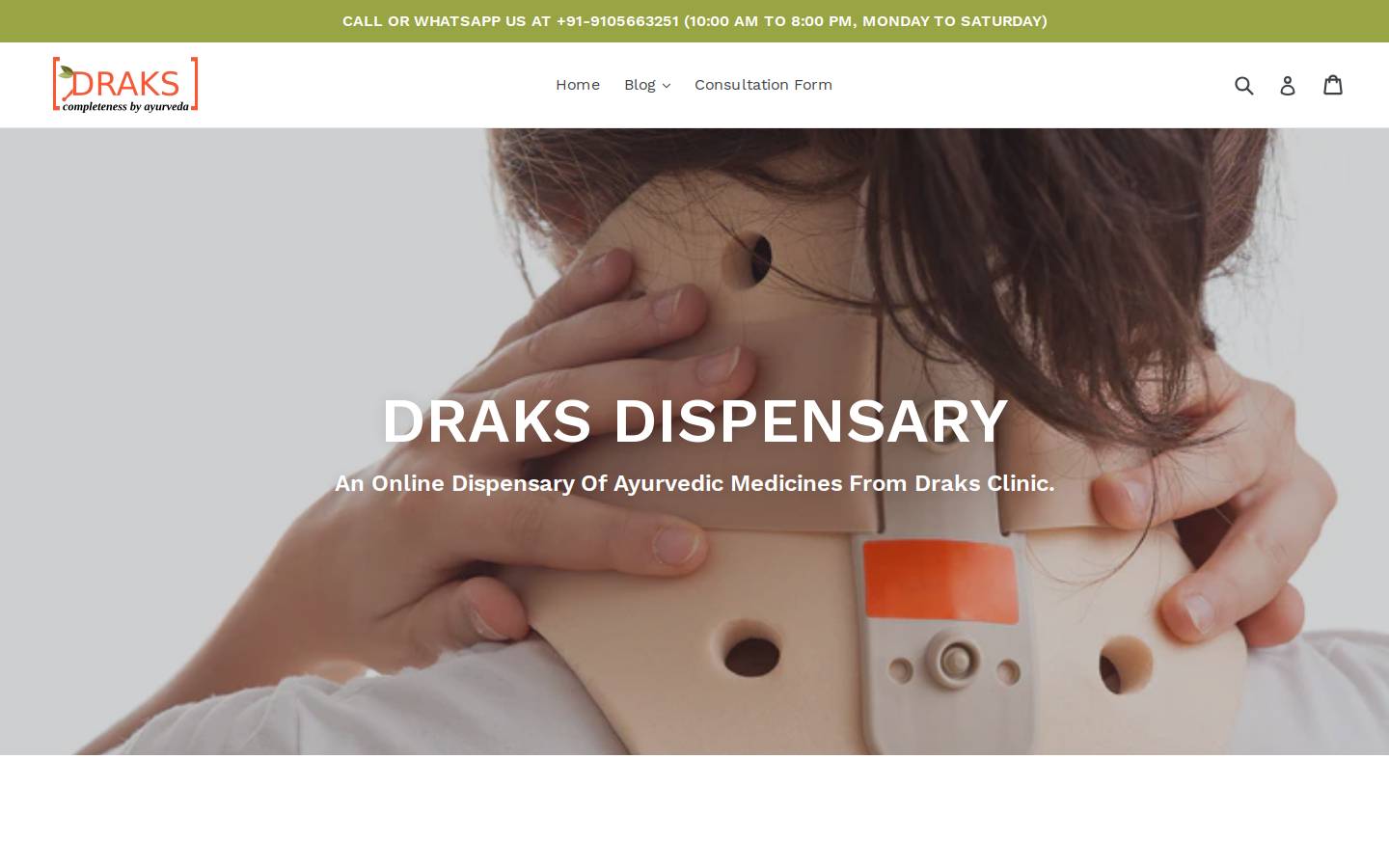 draksdispensary.com homepage screenshot