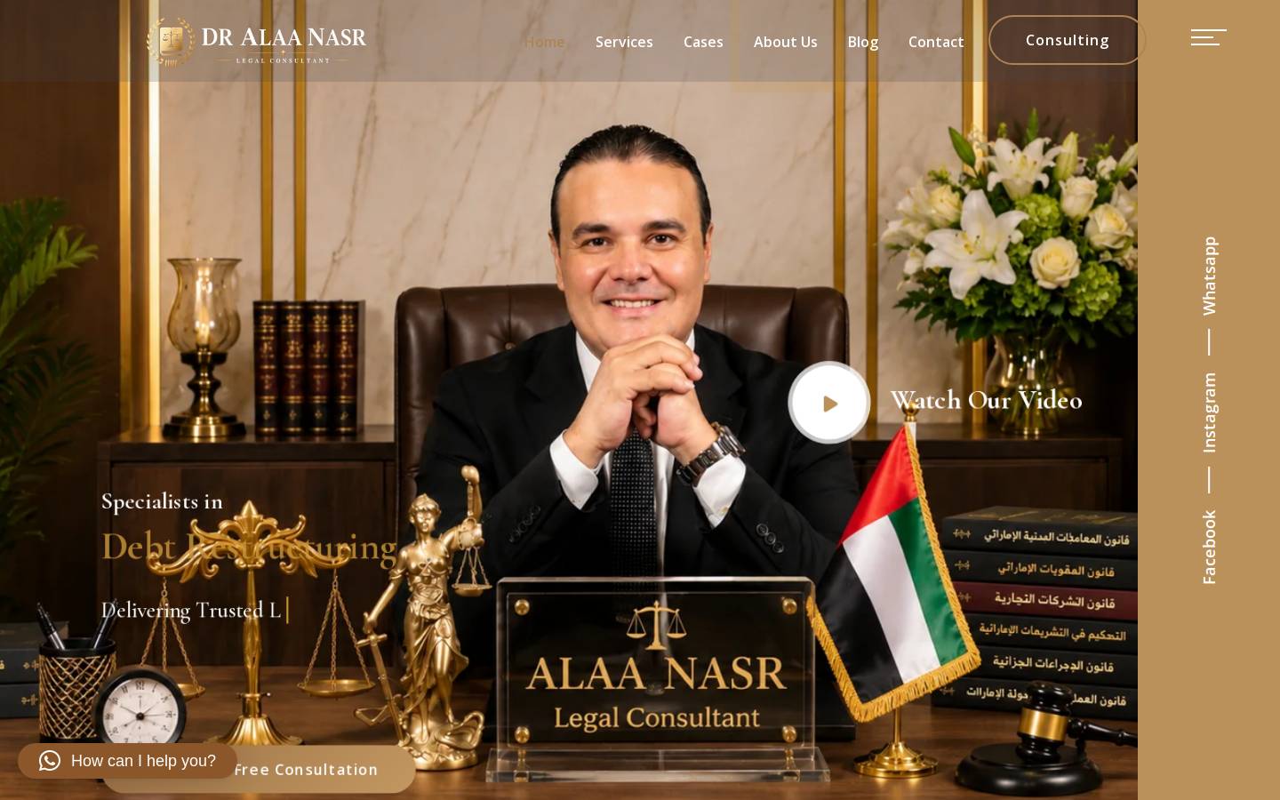 dralaanasr.com homepage screenshot