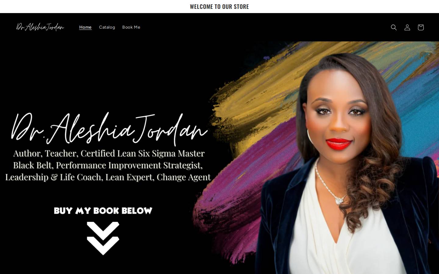 draleshiajordan.com homepage screenshot