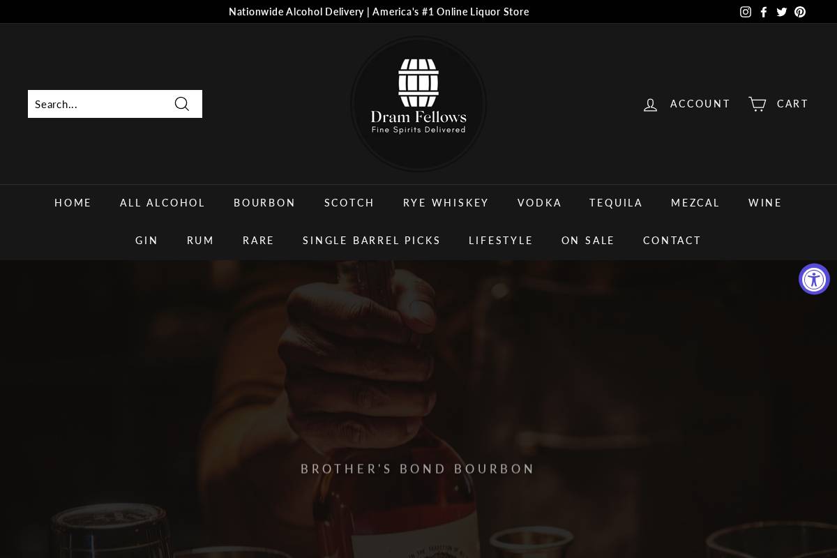 Dramfellows homepage screenshot