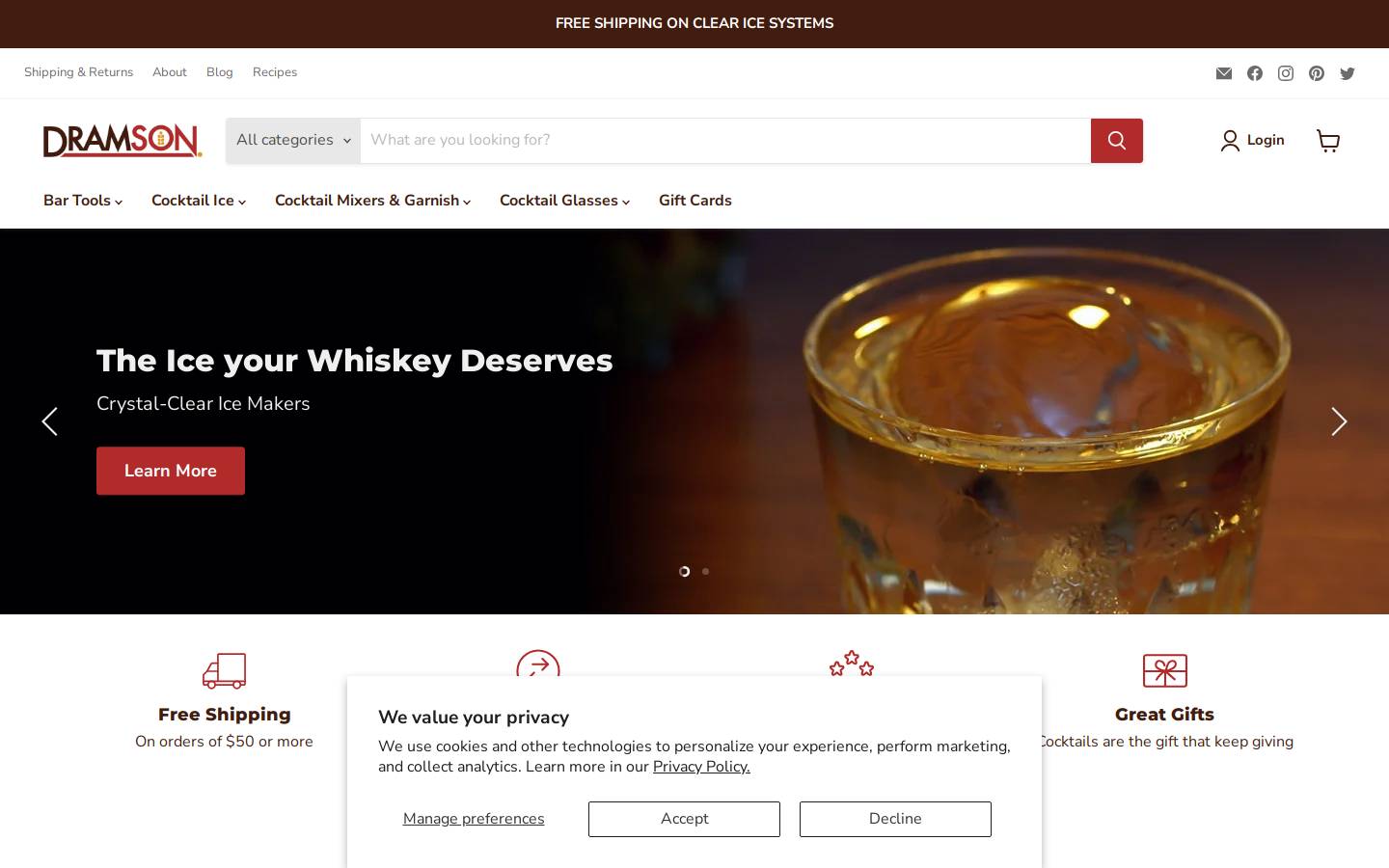 Dramson homepage screenshot