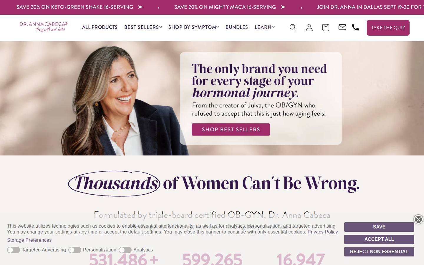 drannacabeca.com homepage screenshot