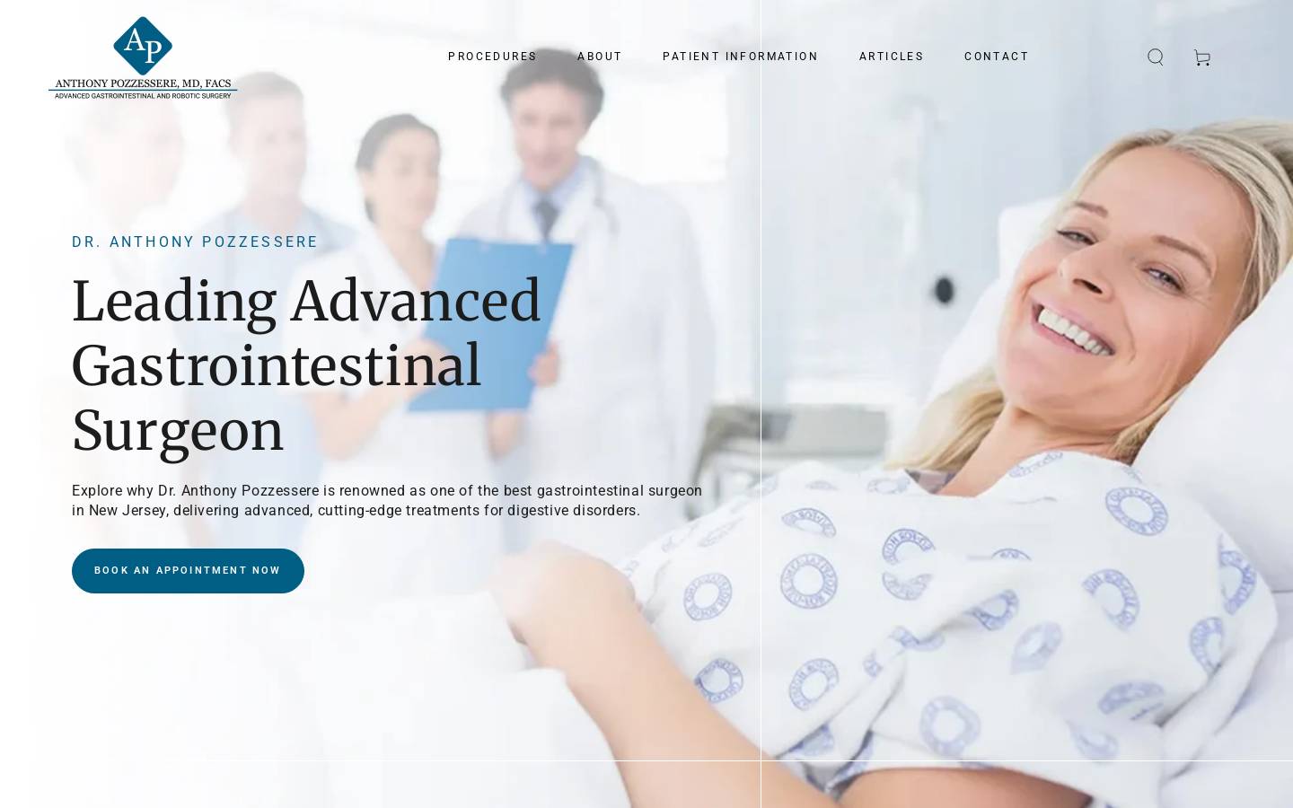 dranthonypozzessere.com homepage screenshot
