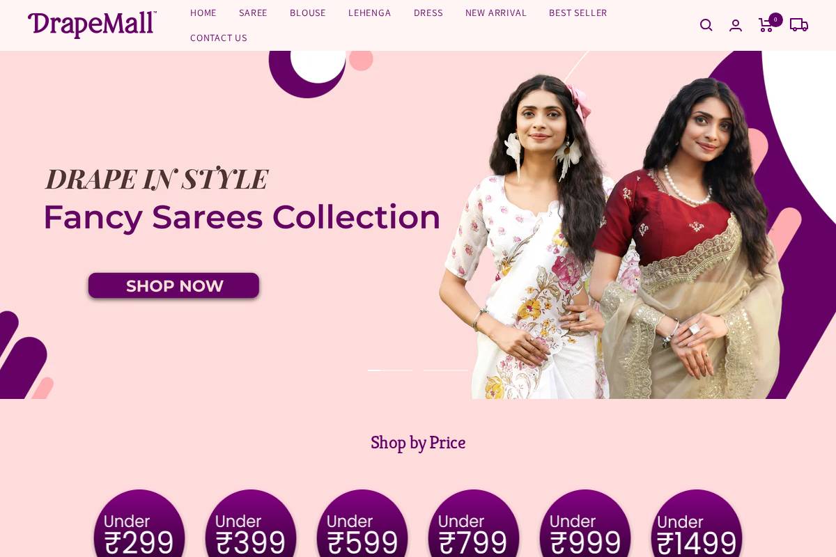 drapemall.com homepage screenshot