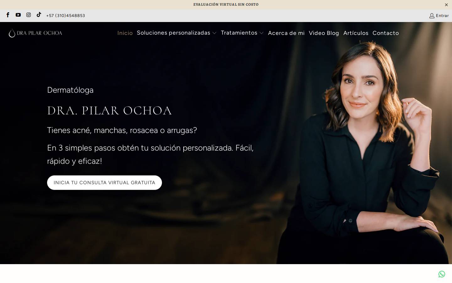 drapilarochoa.com homepage screenshot
