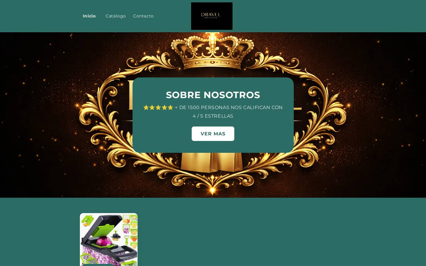 dravel.store homepage screenshot