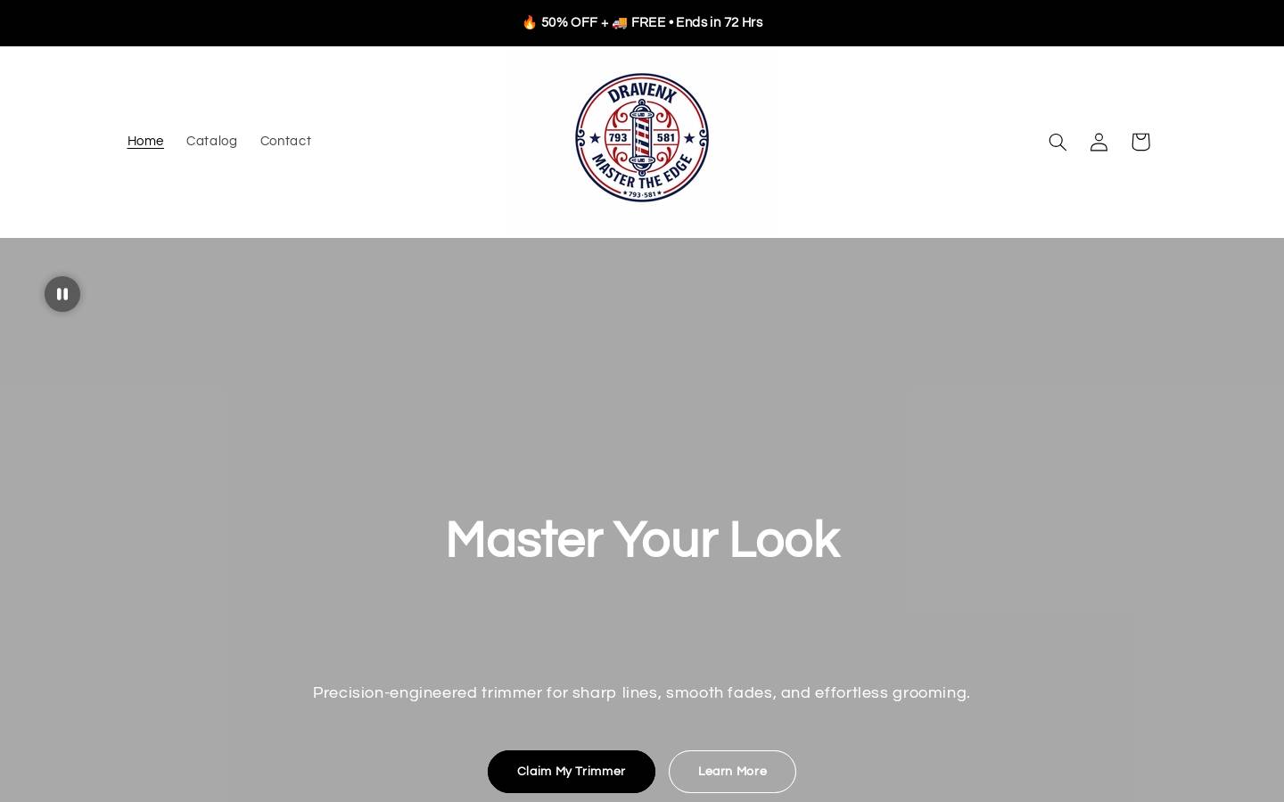 dravenx.com homepage screenshot