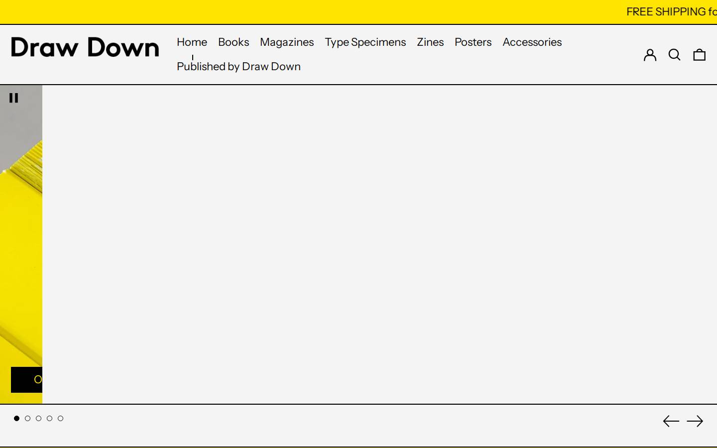 draw-down.com homepage screenshot