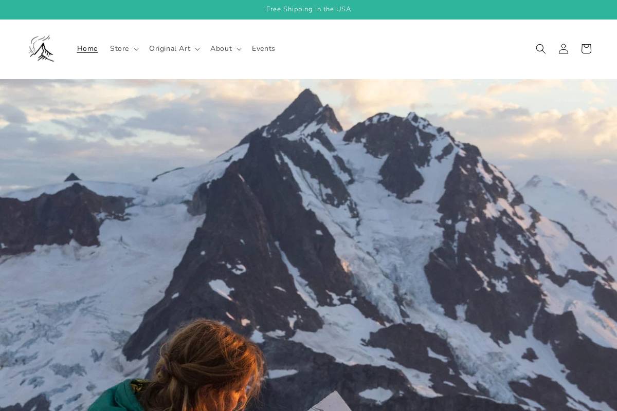 drawntohighplaces.com homepage screenshot