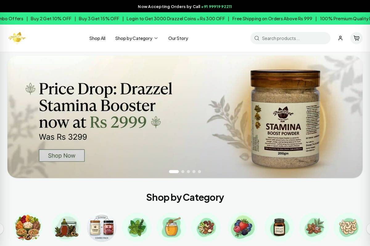 drazzel.com homepage screenshot