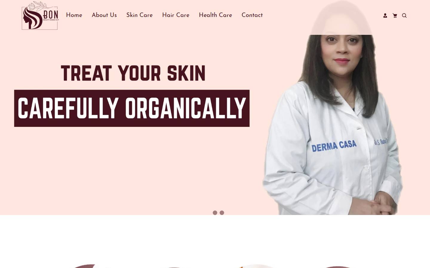 Dr. Batool Ashraf - DBON / Derma Casa homepage screenshot
