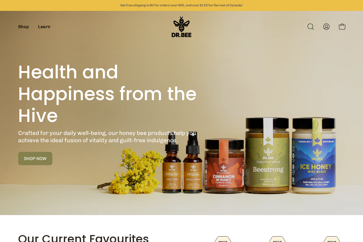 Dr. Bee homepage screenshot