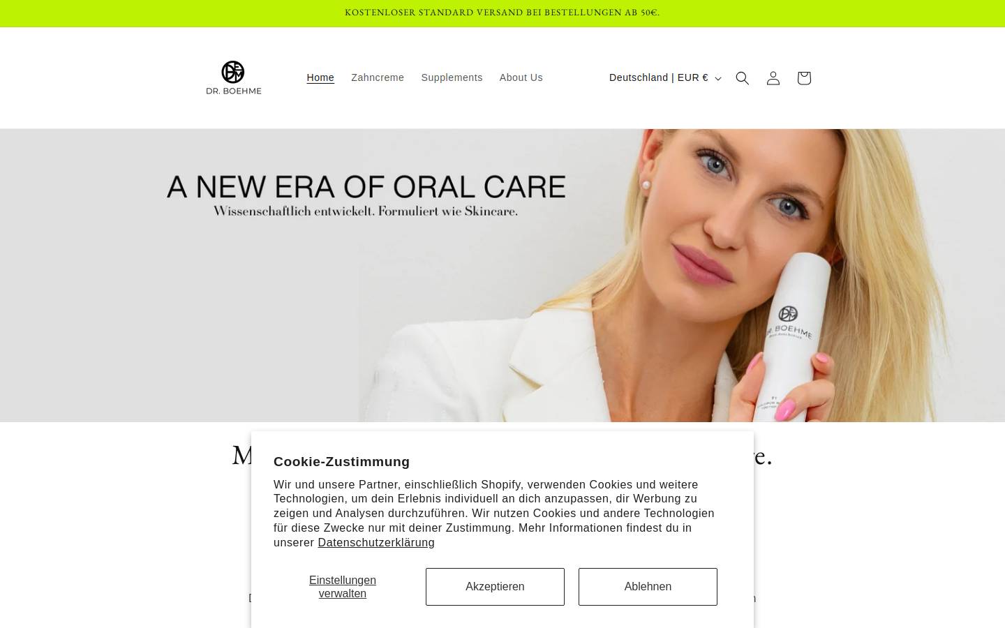 drboehme.com homepage screenshot