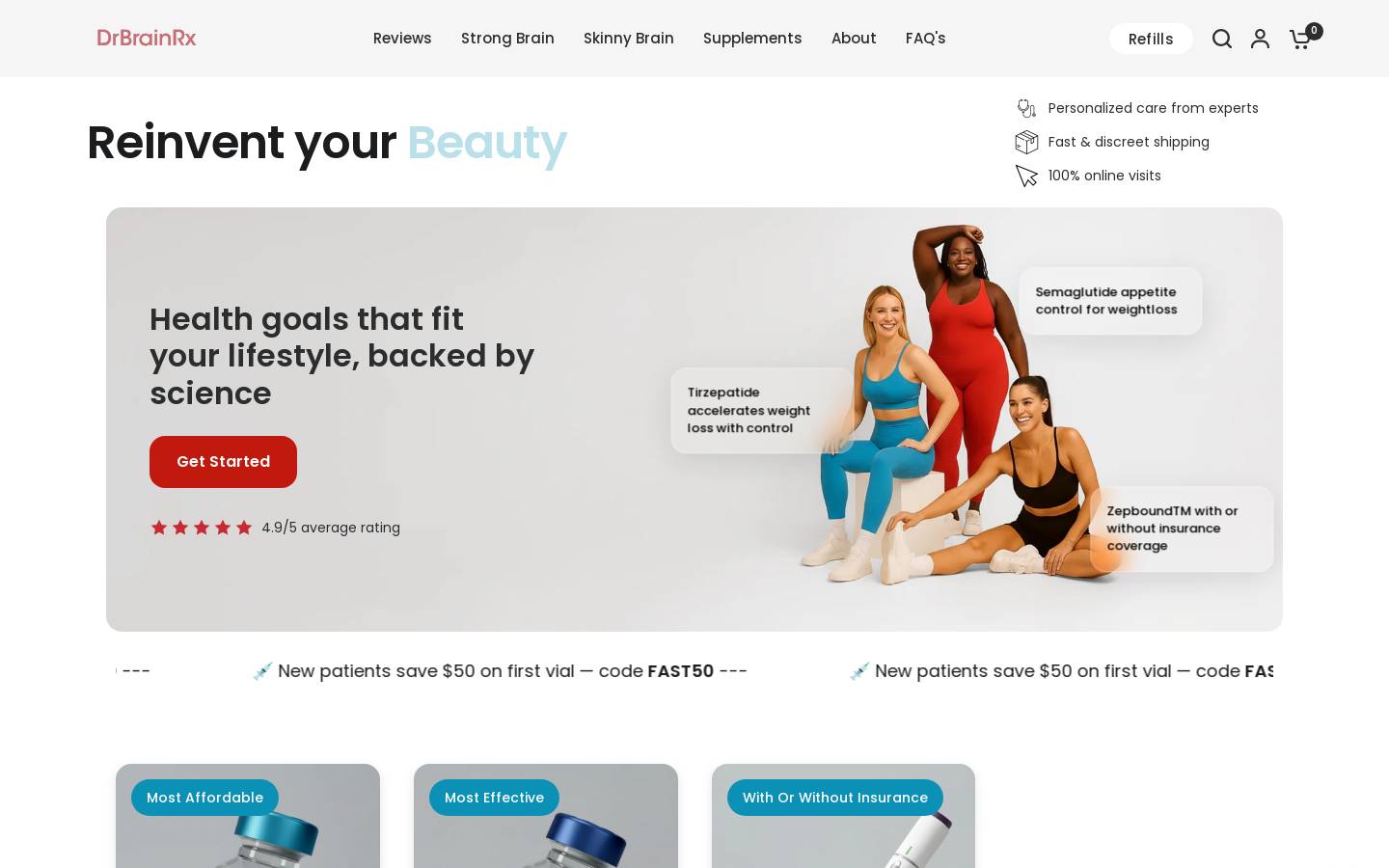Drbrainrx homepage screenshot