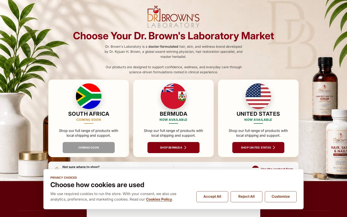 drbrownslab.com homepage screenshot