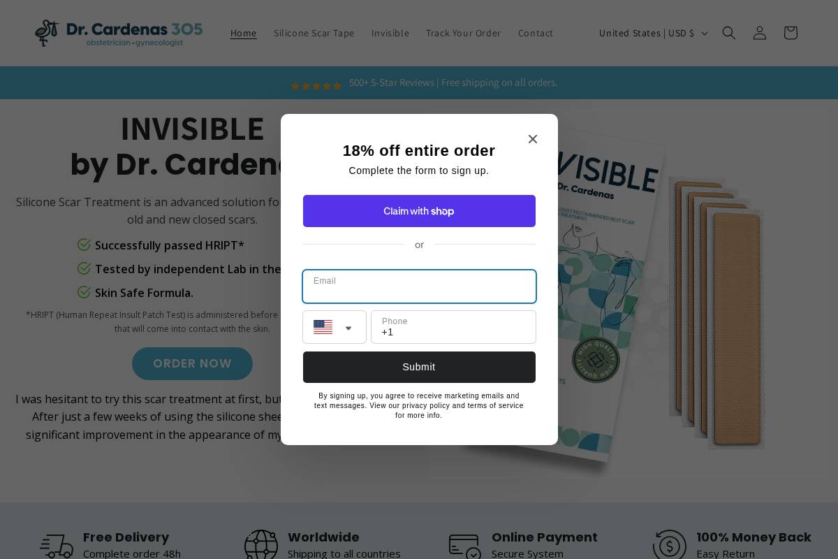 drcardenas305.com homepage screenshot