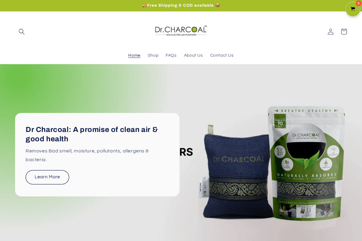 Dr. CHARCOAL homepage screenshot