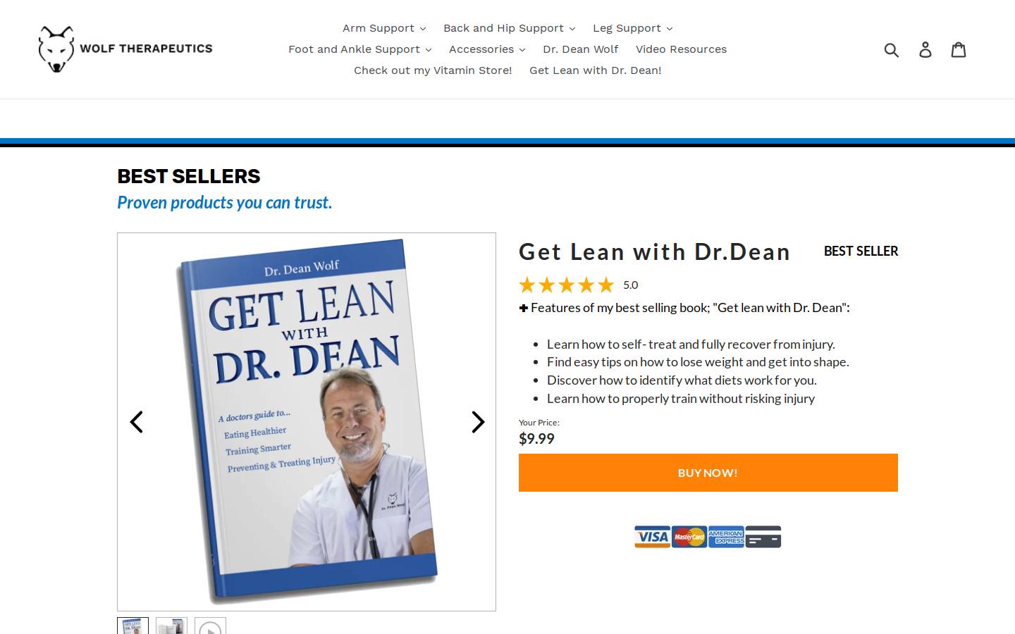 drdeanwolf.com homepage screenshot