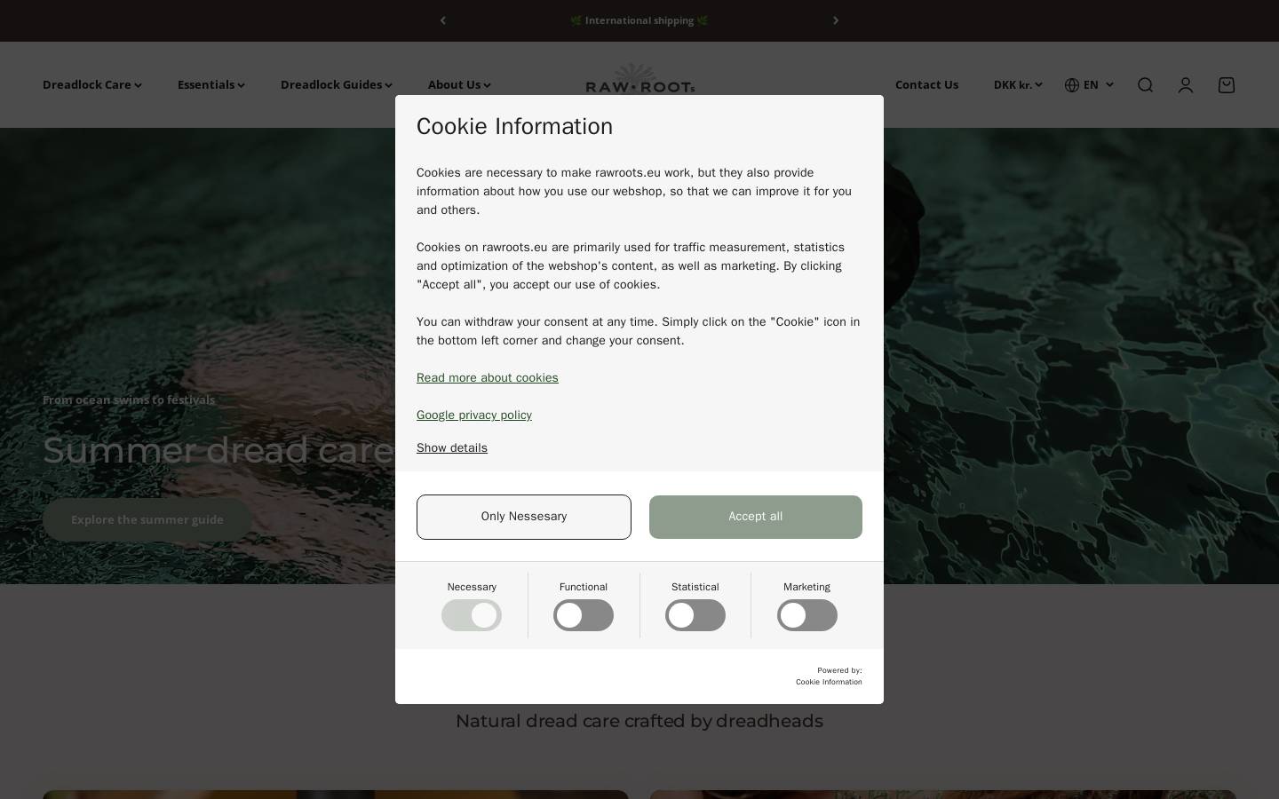 Dreadheads homepage screenshot