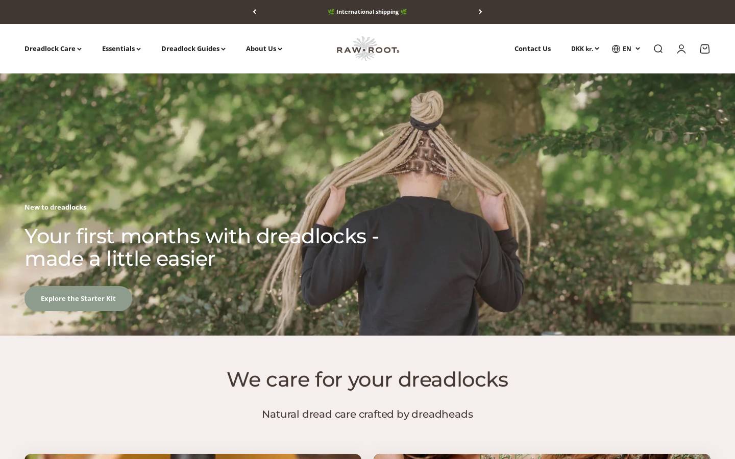 dreadheadshop.fr homepage screenshot