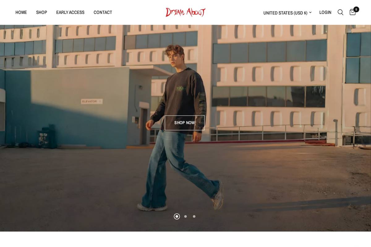 dreamabout.com homepage screenshot