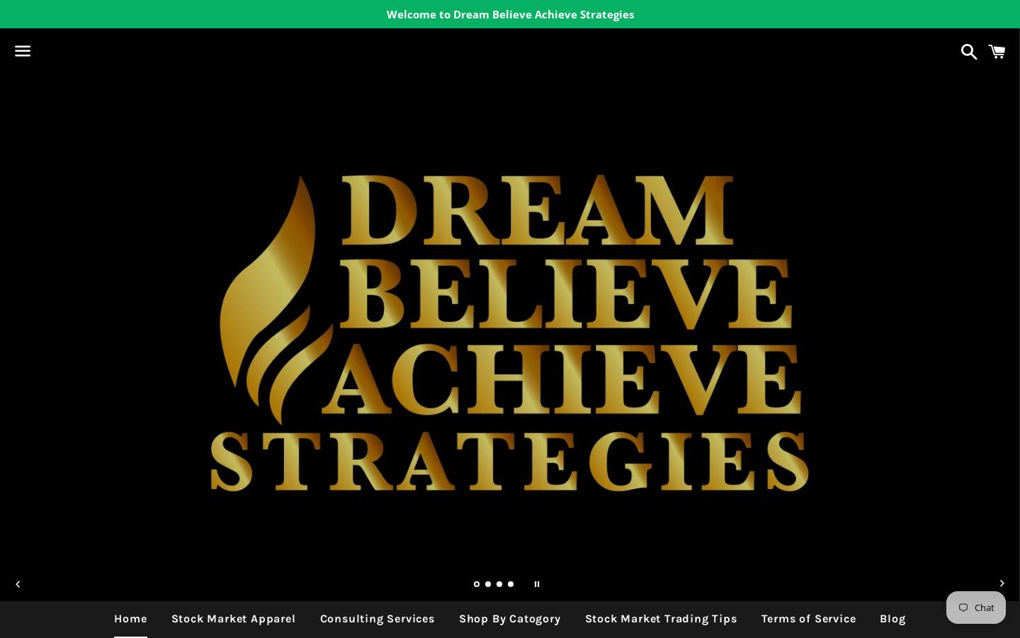 dreambelieveachievestrategies.com homepage screenshot