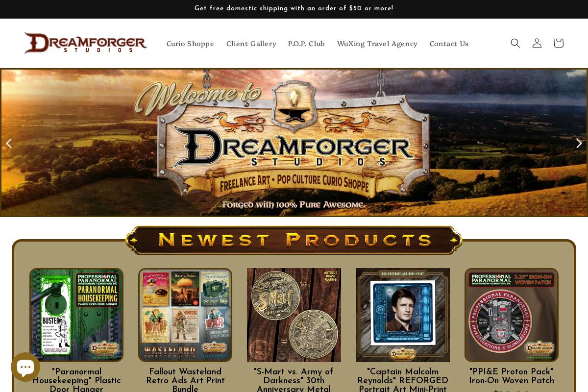 dreamforger.com homepage screenshot