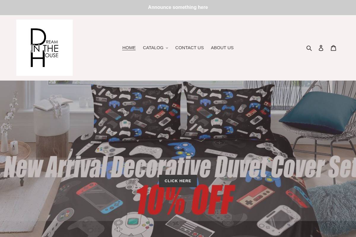 dreaminthehouse.com homepage screenshot